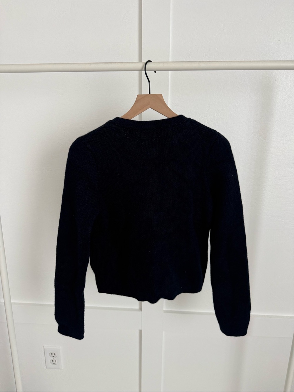Zara Navy Knit Gold Button Front Sweater Cardigan - Picture 5 of 5